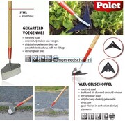 Polet Gekarteld Voegenmes met steel 1.50m