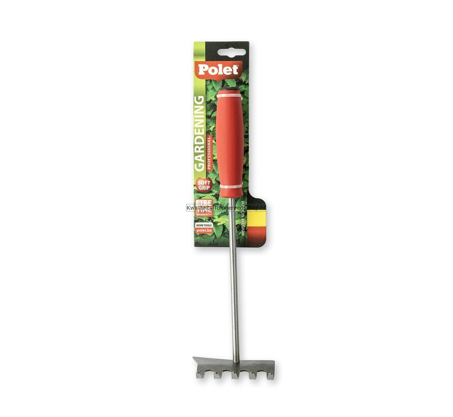 Combi handhark/onkruidschraper 5 tanden Soft Grip