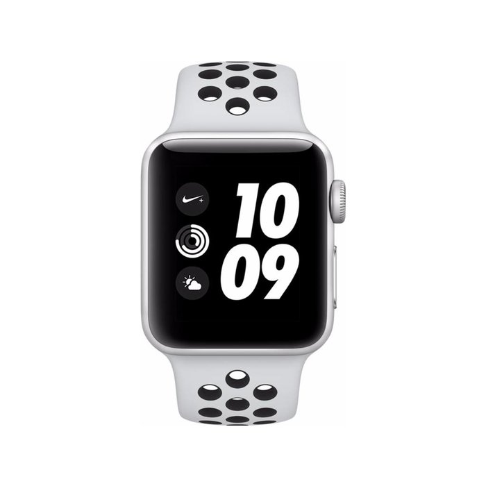 Apple Apple Watch Series 3 Nike+ 42mm Zilver Aluminium/Zwart Sportband