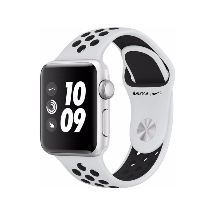 Apple Apple Watch Series 3 Nike+ 42mm Zilver Aluminium/Zwart Sportband