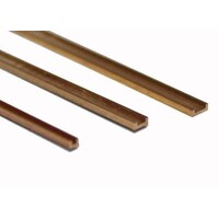 Albion Alloys Messing C profiel 1mm x 3mm (1 stuks)