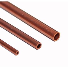 Albion Alloys Koper rond buis 2mm x 0,45 mm (4 stuks)