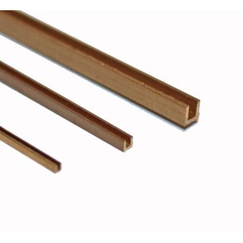 Albion Alloys Messing U profiel 1mm x 1mm (1 stuks)