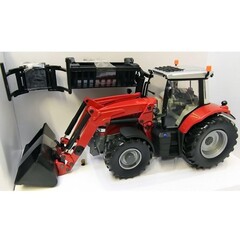 Britains Massey Ferguson 6616 met voorlader met acc.