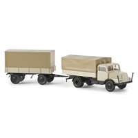 Brekina IFA S 4000-1 bakwagen met aanhanger (1:87)