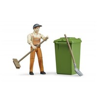 Bruder Bruder 62140 - Figuren set Bworld "Vuilnisdienst"