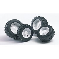 Bruder Bruder 02014 / 02323 - Bandenset dubbellucht wit (2000 serie)