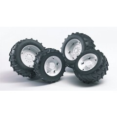 Bruder Bruder 02014 / 02323 - Bandenset dubbellucht wit (2000 serie)