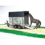 Bruder 02028 - Paardentrailer met paard