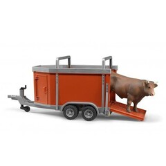 Bruder 02029 - Veewagen met koe