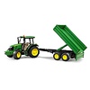 Bruder 02108 - John Deere 5115M met kiep aanhanger