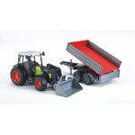Bruder Bruder 02112 - Claas Nectis met voorlader en aanhanger