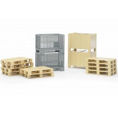 Bruder 02415 - Pallets en kratten transport set