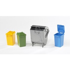 Bruder Bruder 02606/ 02607 - Set vuilcontainers (4 stuks)