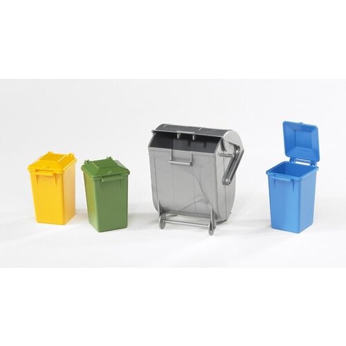 Bruder Bruder 02606/ 02607 - Set vuilcontainers (4 stuks)
