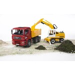 Bruder 02751 - MAN kiepauto met Liebherr Graafmachine