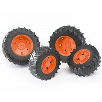 Bruder Bruder 03312 - Bandenset dubbellucht oranje