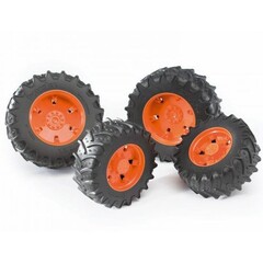 Bruder 03312 - Bandenset dubbellucht oranje