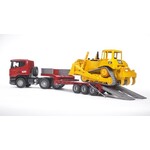 Bruder 03555 - Scania met dieplader en CAT Bulldozer