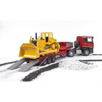 Bruder 03555 - Scania met dieplader en CAT Bulldozer
