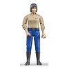 Bruder 60406 - Vrouw figuur (blauw/bruin)