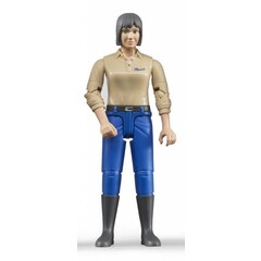 Bruder Bruder 60406 - Vrouw figuur (blauw/bruin)