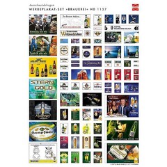 Busch Reclameposters met zuilen "Bier" (1:87)