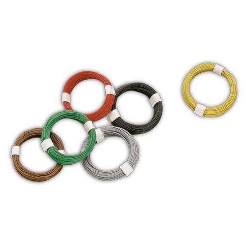 Busch Micro draad kabel 0.05mm2 grijs 10 meter