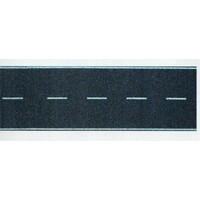 Busch Asfalt landweg met middenmarkering 66mm breed 1m