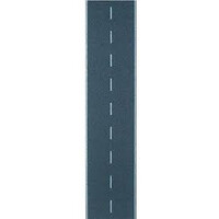 Busch Asfalt weg met middenmarkering 80mm breed 2m