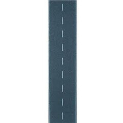 Busch Asfalt weg met middenmarkering 80mm breed 2m