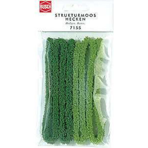Busch Modelhaag donker/ lichtgroen H10x6 mm (2 stuks 50 cm)