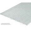 Evergreen Polystyreen plaat gegroefd D 0,5 mm 1:160 (15 x 30cm)