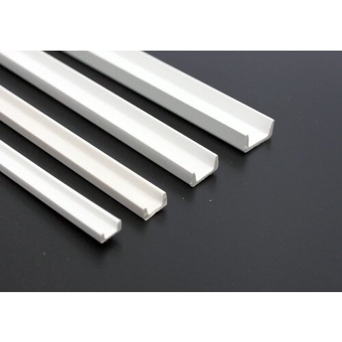 Evergreen U profiel A 1,4 mm x B 4 mm kunststofprofiel 35 cm (4 stuks)