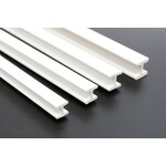 Evergreen H profiel A 1,5 mm x B 1,5 mm kunststofprofiel 35 cm (4 stuks)