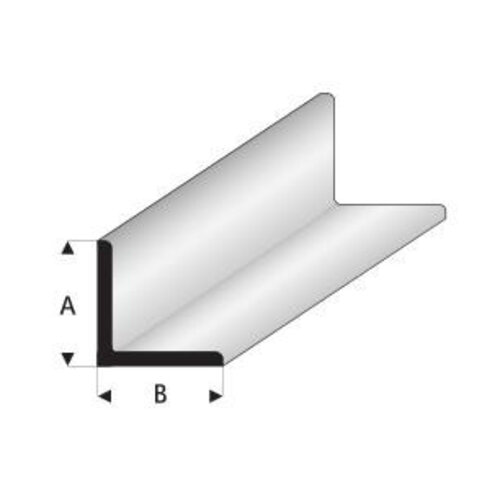 Evergreen Hoekprofiel 4 mm x 4 mm kunststofprofiel 35 cm (3 stuks)