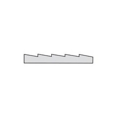 Evergreen Polystyreen plaat potdeksel br 0,75 mm D 1 mm (15 x 30cm)