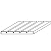 Evergreen Polystyreen plaat schroten br 3,8 mm D 1 mm (15 x 30)