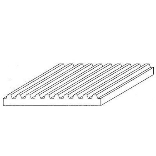 Evergreen Polystyreen metaalwand br 1,5 mm D 1 mm (15 x 30cm)
