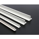 Evergreen T profiel 5 mm x 5 mm kunststofprofiel 35 cm (3 stuks)