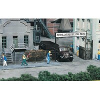 Faller Hekwerk met 2 poorten lengte 104cm (1:87)