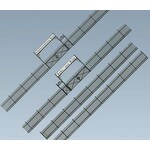 Faller Hekwerk met 2 poorten (lengte 104cm)