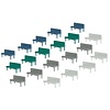 Faller Bankjes set 20 stuks (1:87)