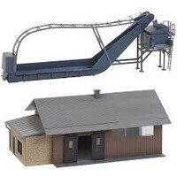 Faller Laad-los plaats bieten met opslagloods (1:87)