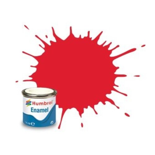 Humbrol Humbrol nr 019 Helder Rood Glans (14ml)