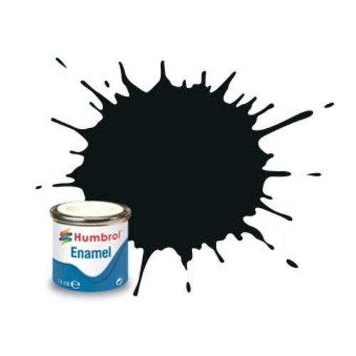 Humbrol Humbrol nr 091 Zwart Groen Mat (14ml)