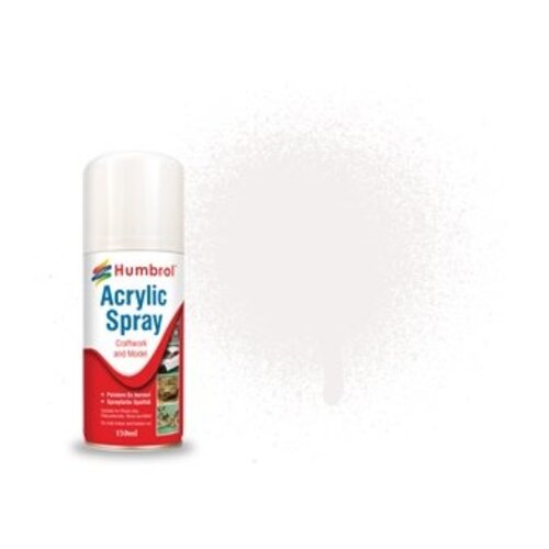 Humbrol Humbrol spray nr 034 Wit mat spuitverf (150ml)