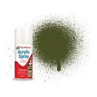 Humbrol Humbrol spray nr 155 olijf groen mat spuitverf (150ml)