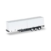 Herpa Container oplegger 3-assig met 2 x 20ft container (1:87)