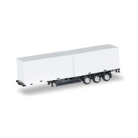 Herpa Container oplegger 3-assig met 2 x 20ft container (1:87)